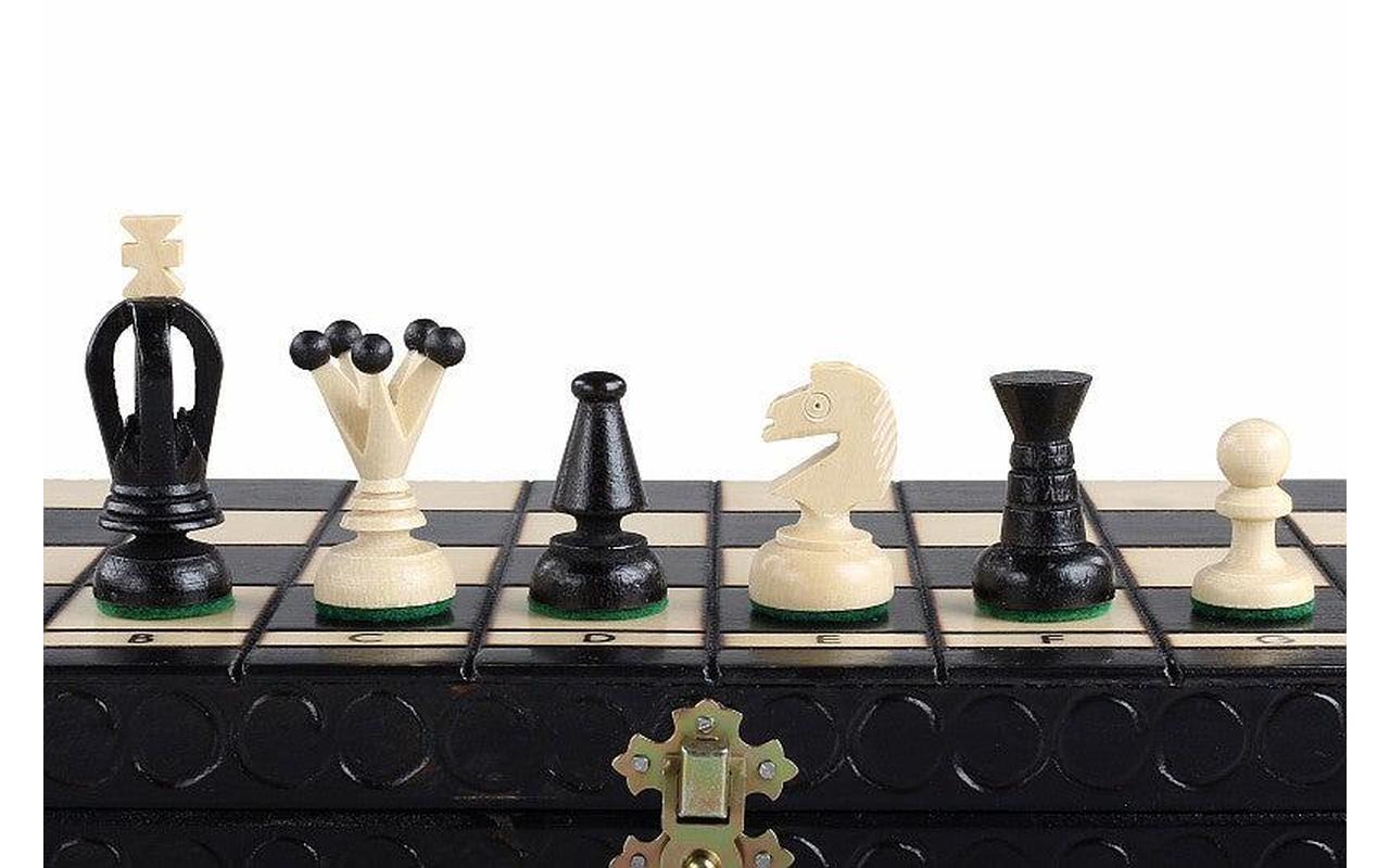 KING'S BLACK Vikbart Schackspel