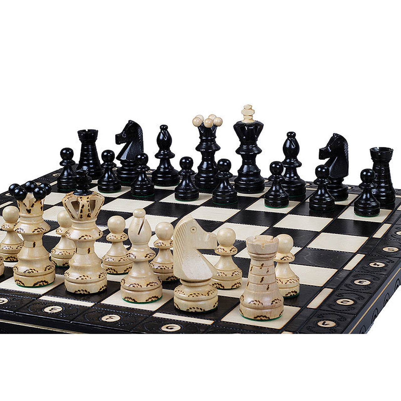 BLACK AMBASSADOR Schachspiel | 55cm