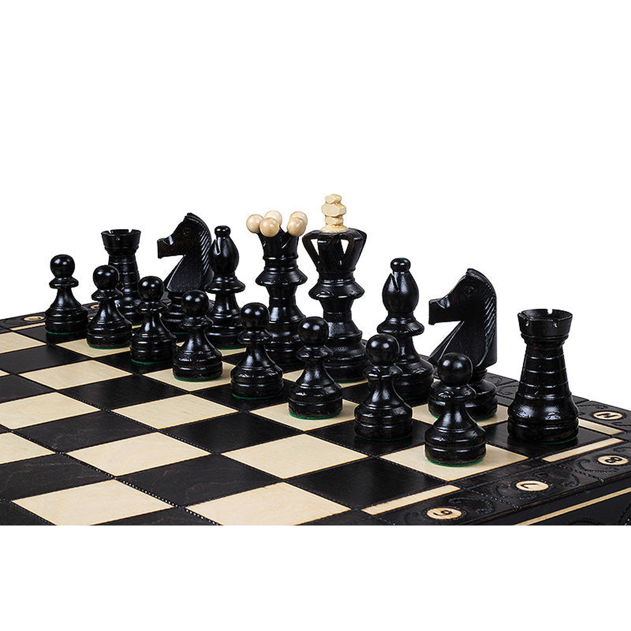 BLACK AMBASSADOR Schachspiel | 55cm