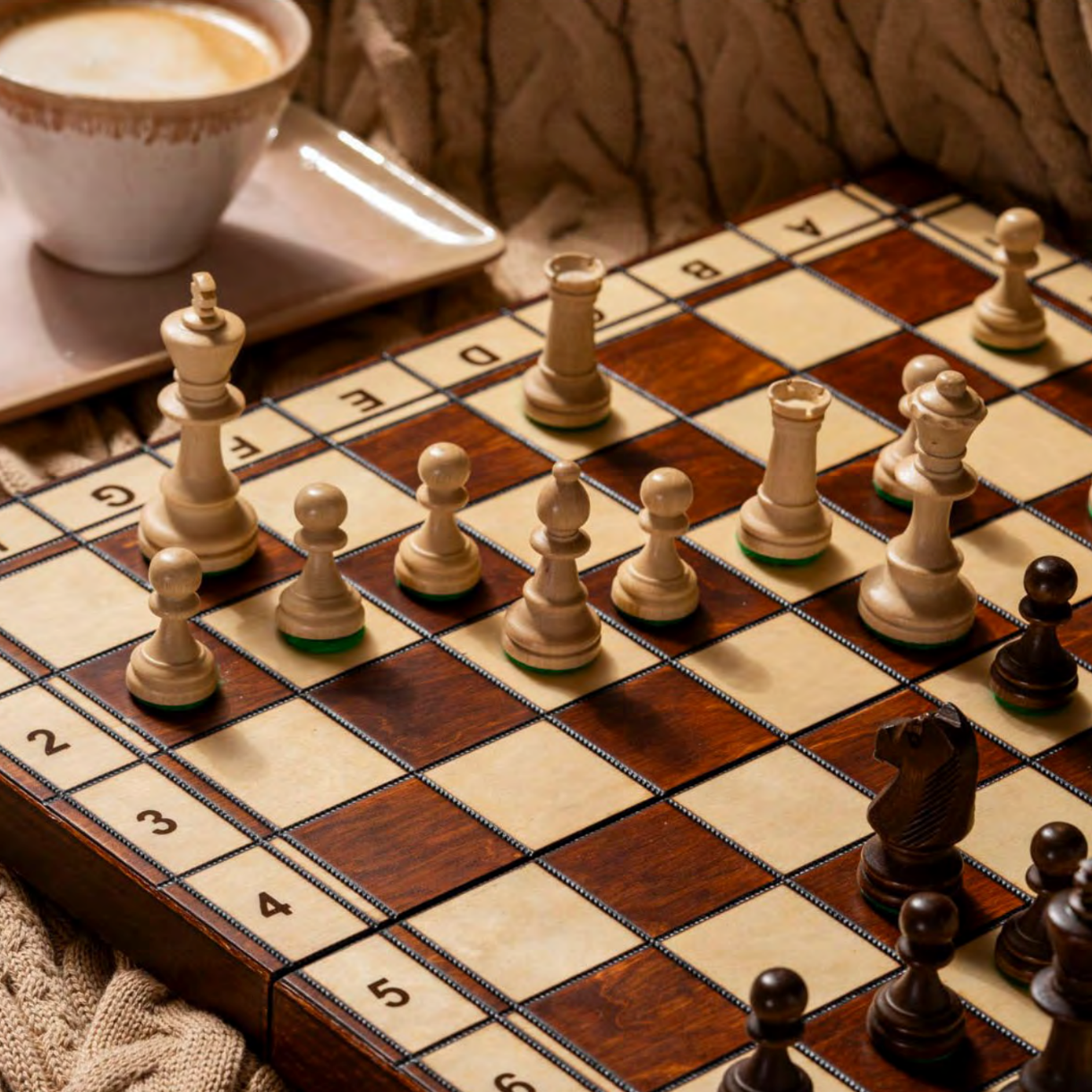 STAUNTON ASH Chess Set 42cm